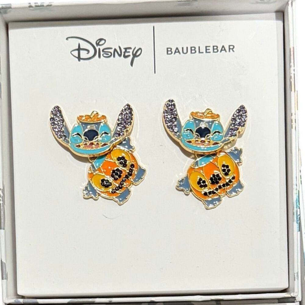 Disney BaublebarJewelry Halloween Stitch Pumpkin Earrings